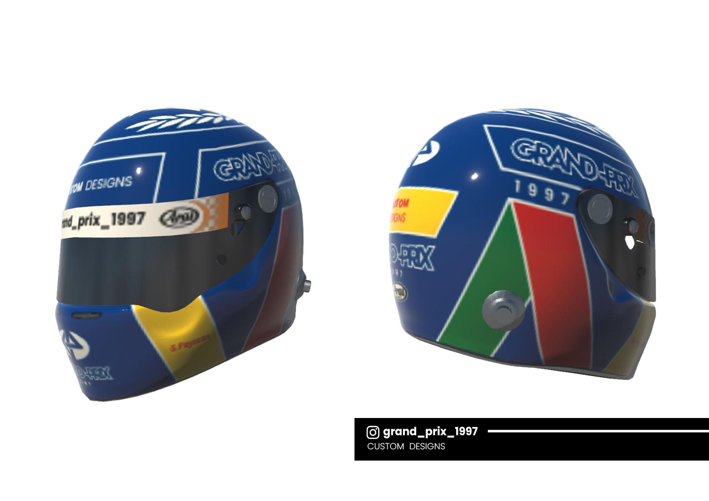 Preview of @grand_prix_1997 custom design n°22 Arlequin blue by Ga&euml;l Payssan