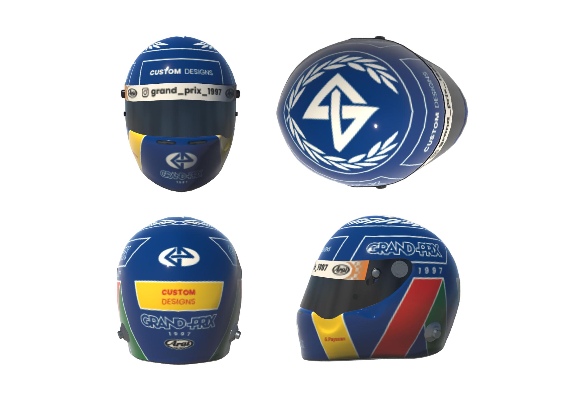 Preview of @grand_prix_1997 custom design n°22 Arlequin blue by Ga&euml;l Payssan