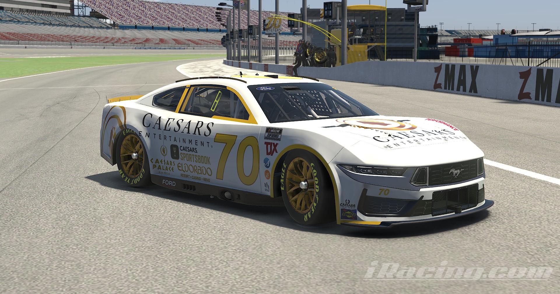 Preview of Caesars Entertainment NASCAR Next Gen Ford Mustang by Laycen Furniss