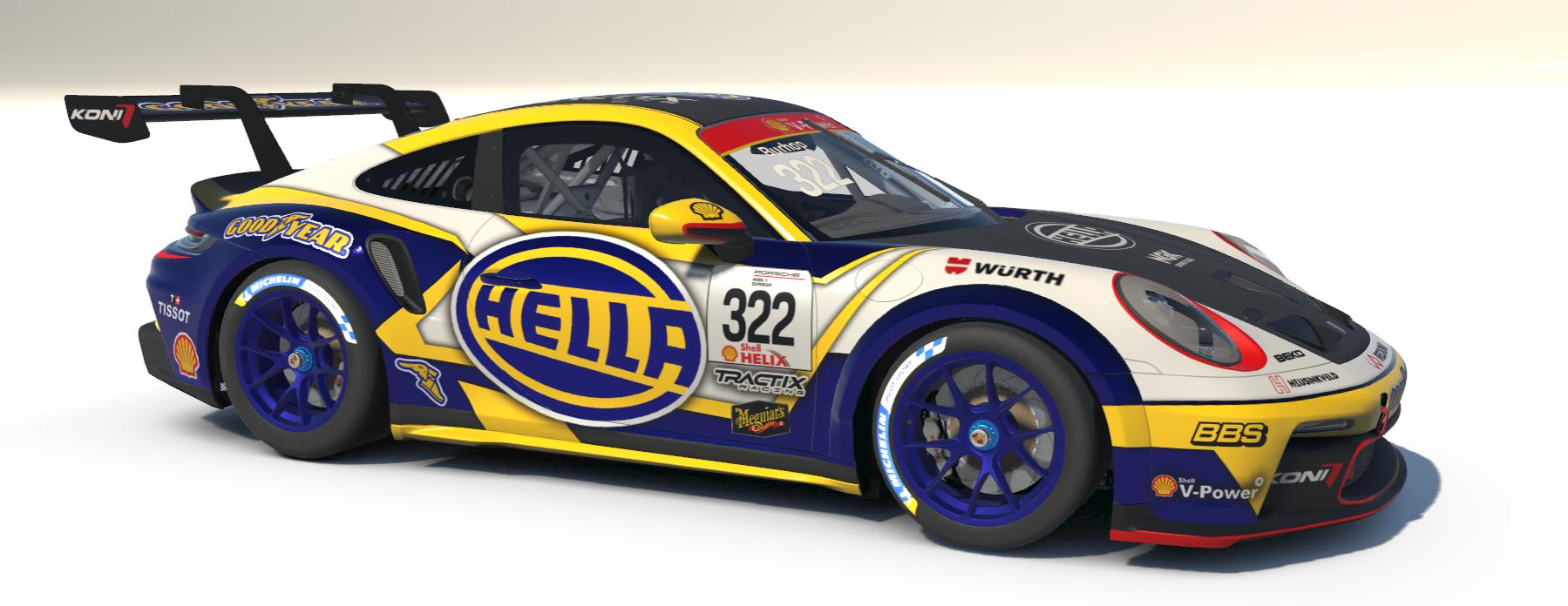 Hella Goodyear Tractix Racing Porsche GT3 Cup 992 by Adam Burhop ...