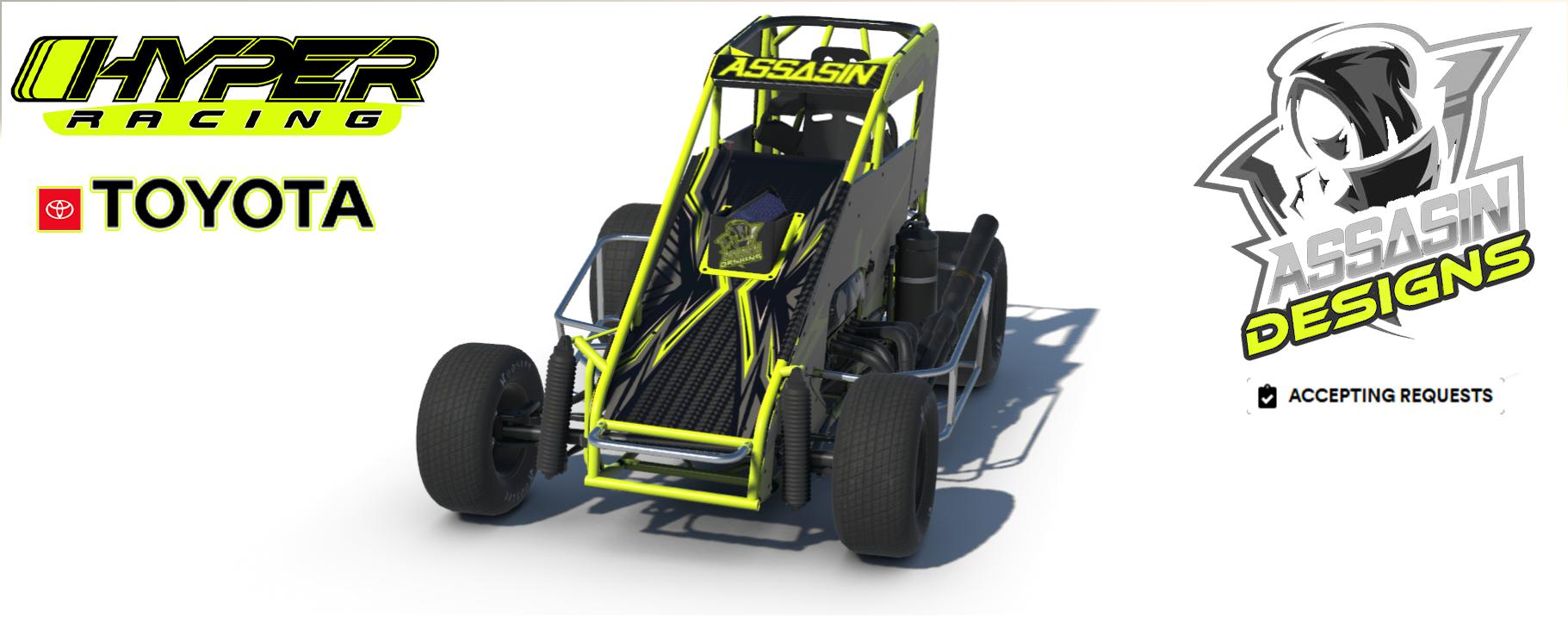 HYPER Racing CarbonFiberYellow NO NUM by Austin M. - Trading Paints