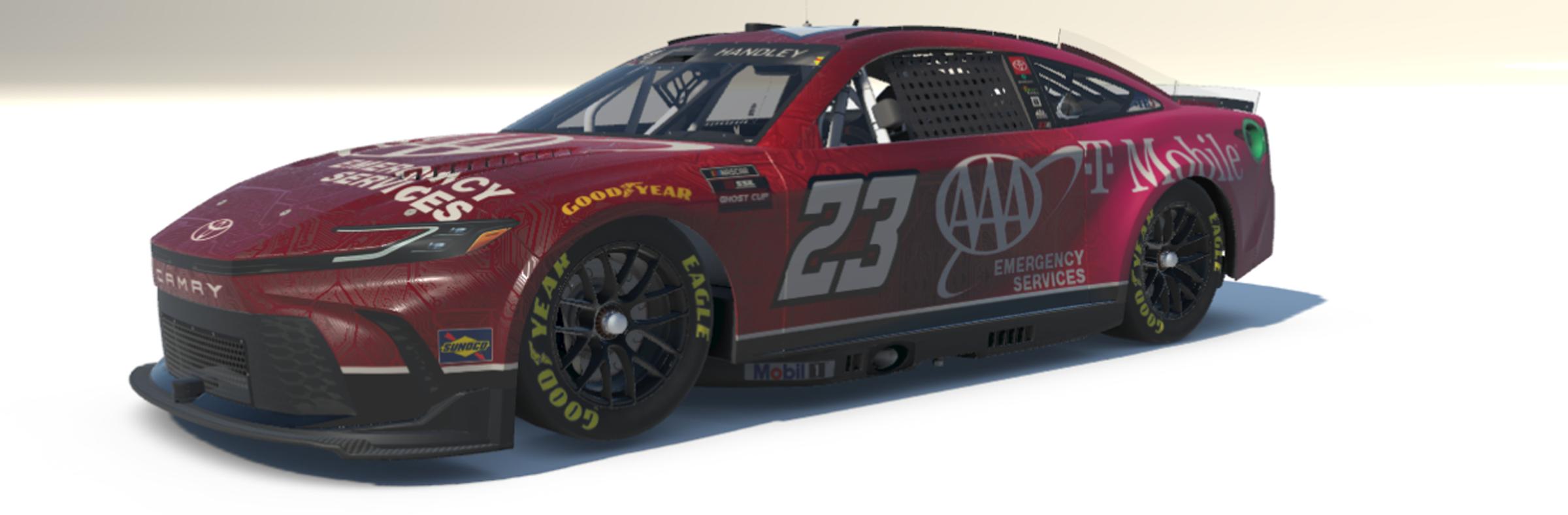 Preview of SimStamp - Fictional -  Trey Whitehead - T-Mobile / AAA Insurance - 2024 Ghost Cup Series by Teejay Handley