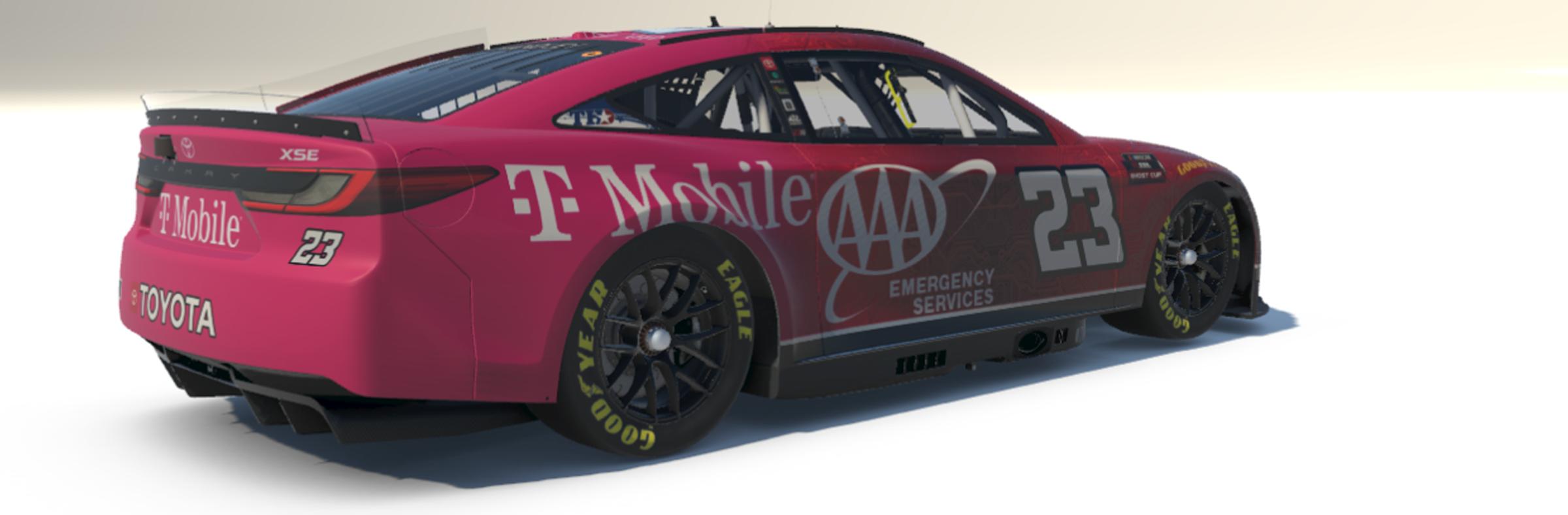 Preview of SimStamp - Fictional -  Trey Whitehead - T-Mobile / AAA Insurance - 2024 Ghost Cup Series by Teejay Handley