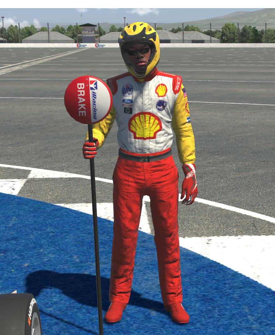 Preview of Kenny Brack Shell race suit by Bruce Funderburg