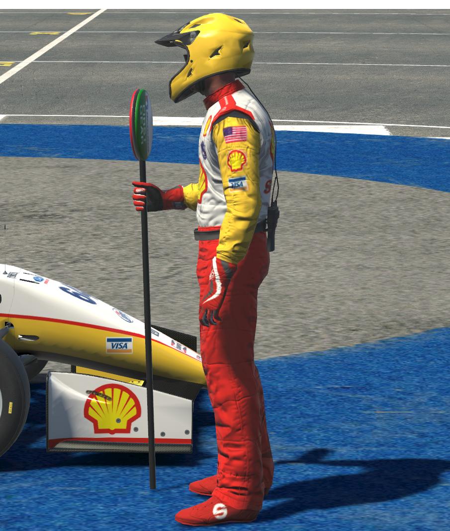 Preview of Kenny Brack Shell race suit by Bruce Funderburg