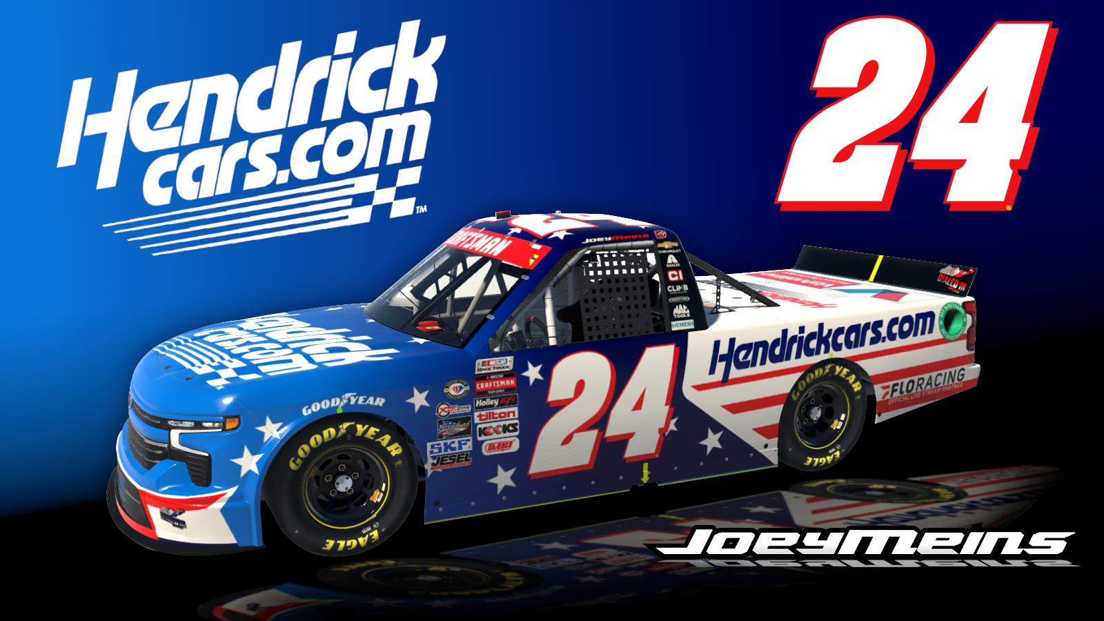 Preview of Joey Meins 2024 Hendrick Cars Patriotic Silverado by Nathaniel O.