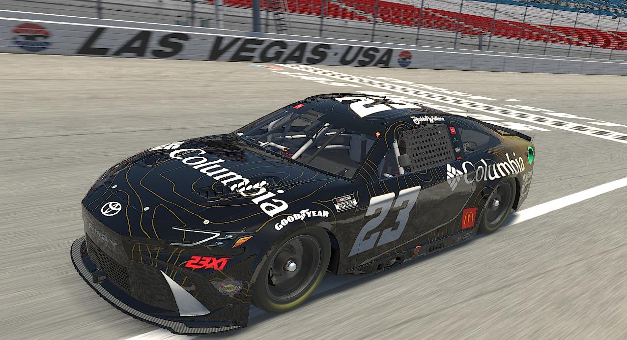 Preview of Bubba Wallace #23 Columbia 23XI Pennzoil 400 sim-stamped by Alex Jones10