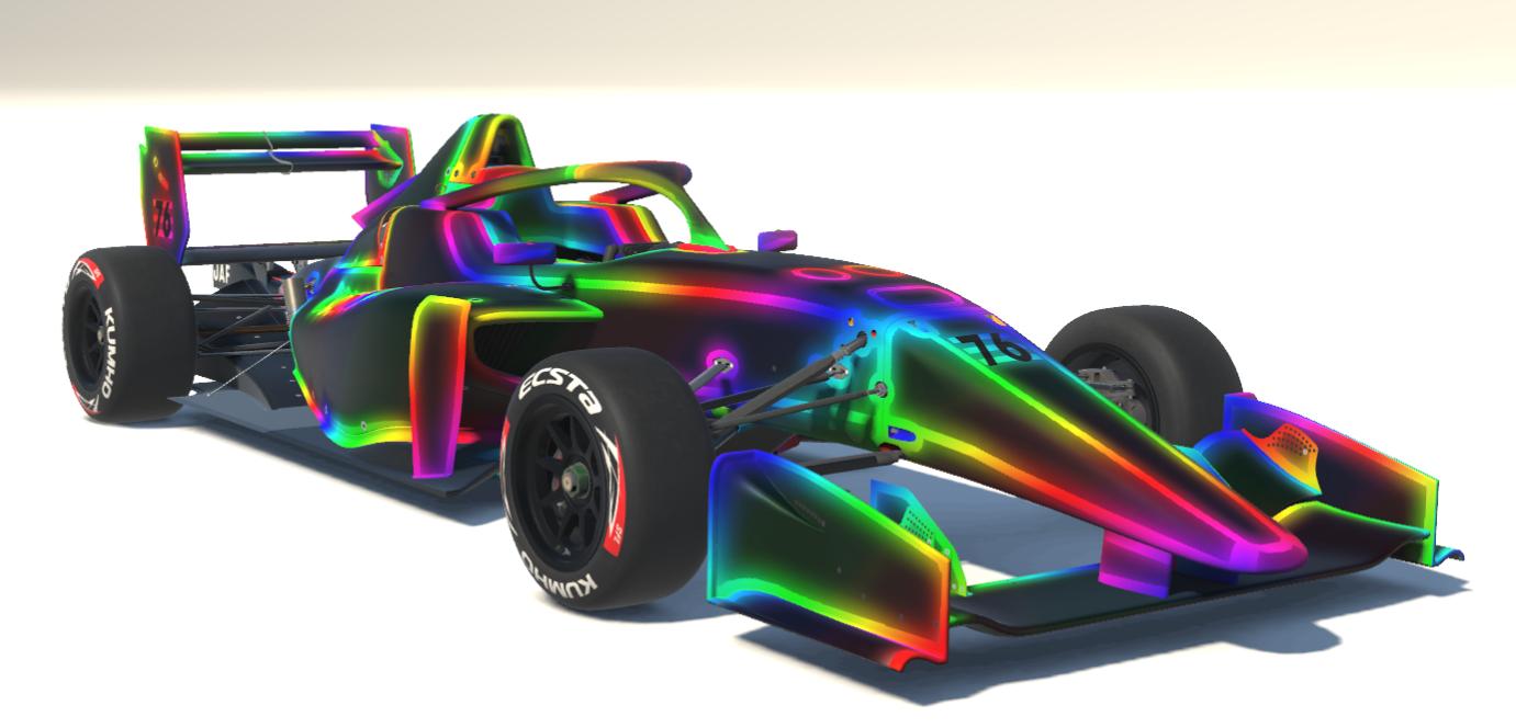 Preview of Super Formula Lights Tron Outline Rainbow Special Edition by Scott Lear