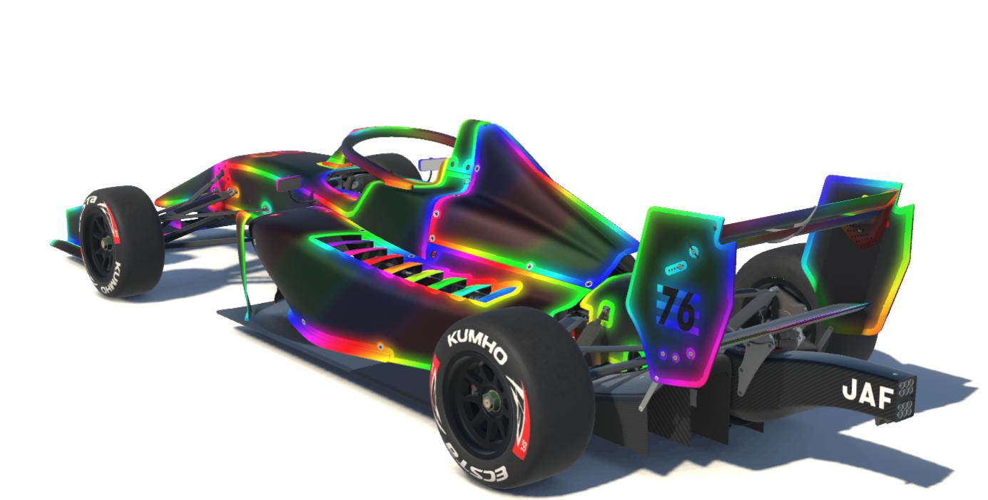 Preview of Super Formula Lights Tron Outline Rainbow Special Edition by Scott Lear