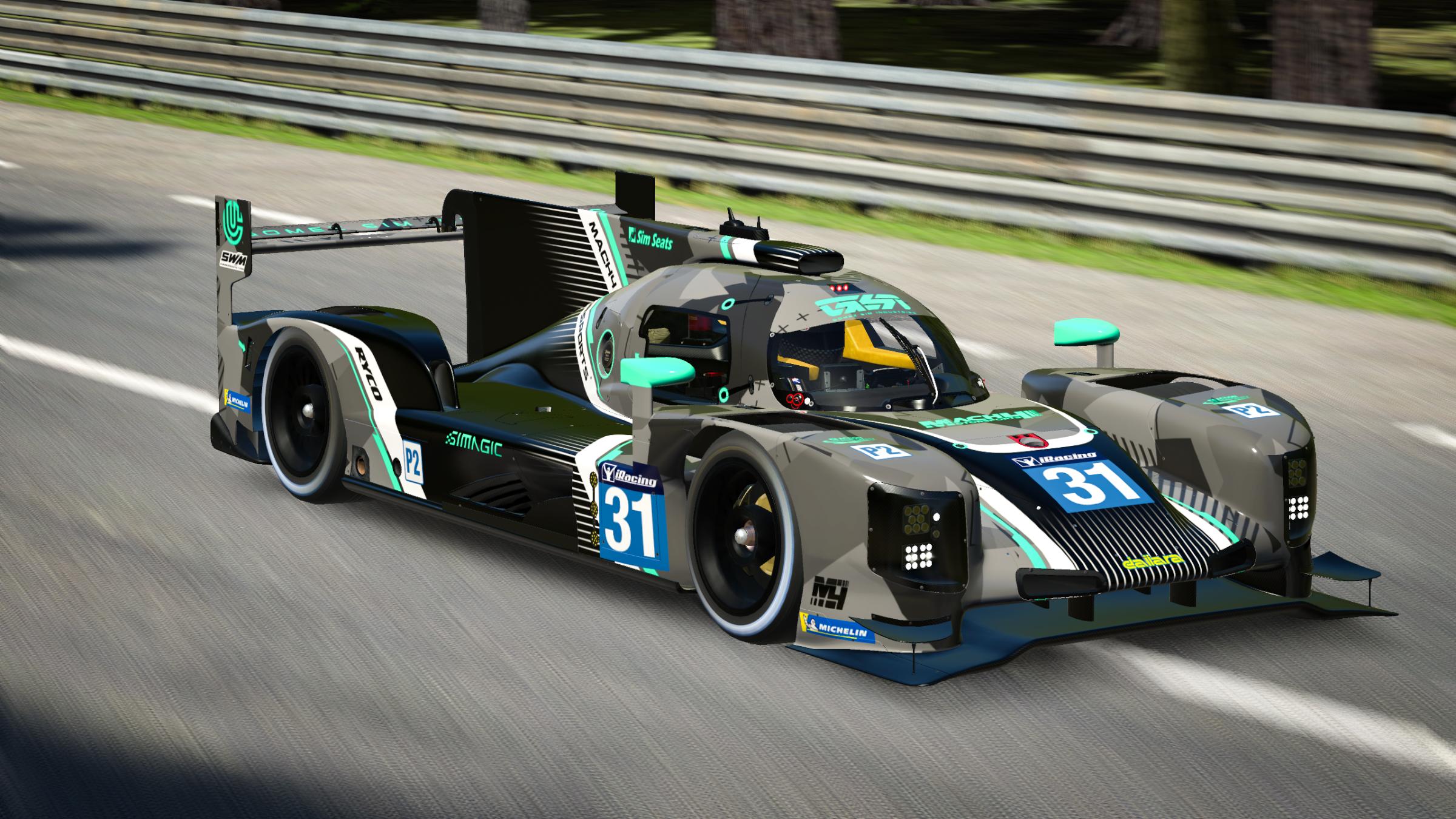 Mach4 Motorsports [TEAL] Dallara P217 [LMP2] by Colby Uhl - Trading Paints