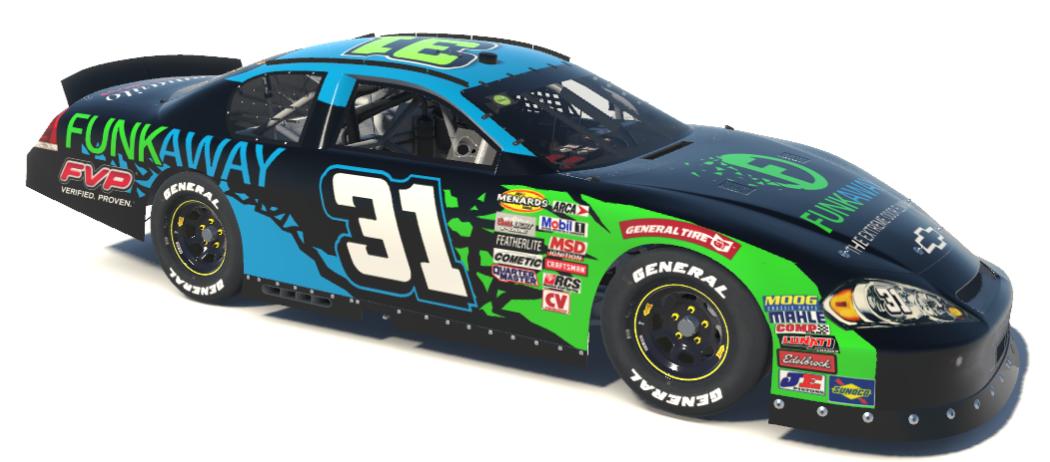 Funkaway Racing Jordan Anderson Racing Funkaway Chevy 31 by Joseph Segalla - Trading Paints
