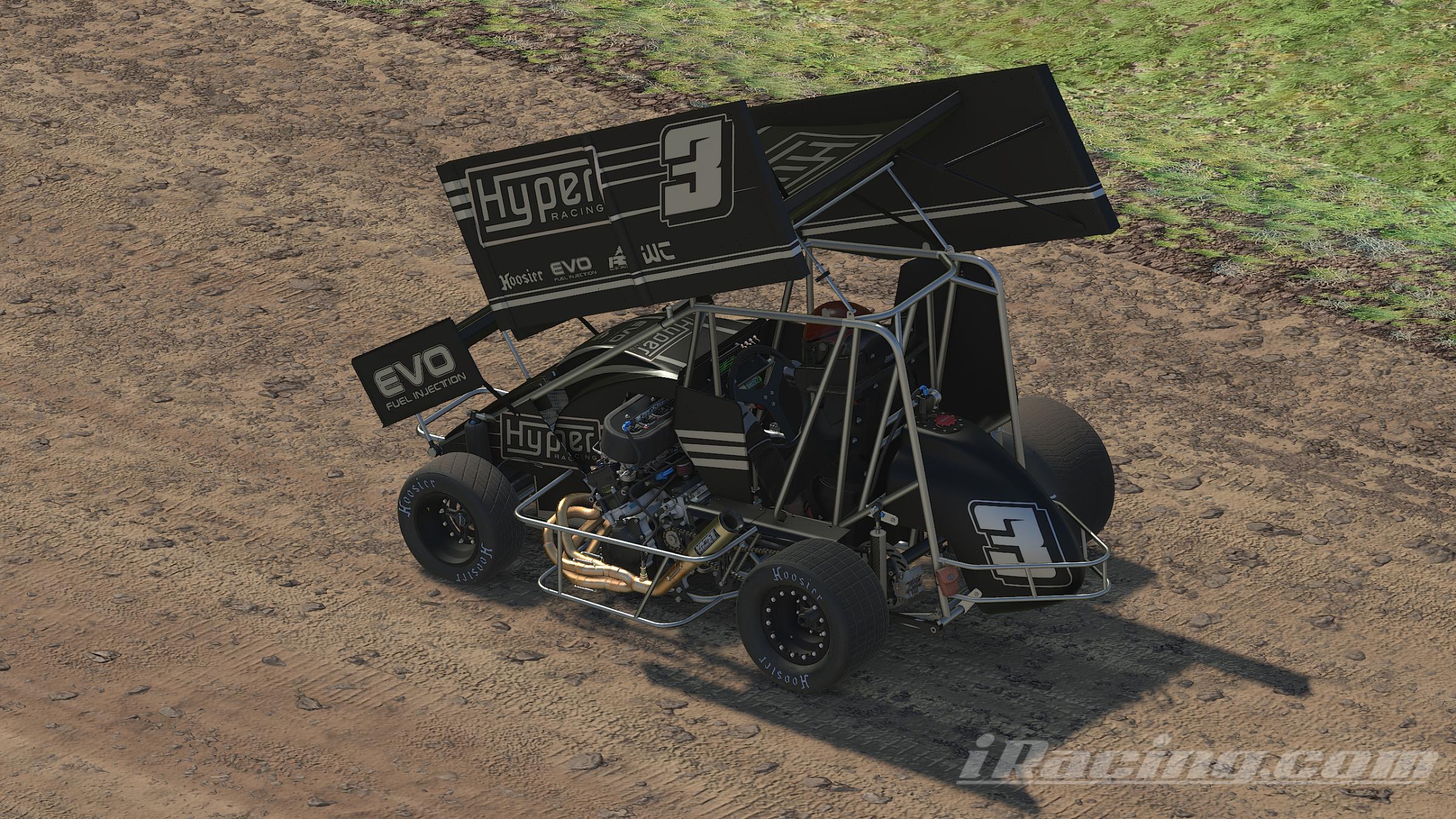 HyperRacing Dirt Micro Sprint v2E 2024 Silver TP by Doyle Lowrance ...