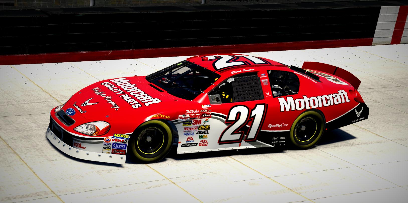 Preview of Elliott Sadler 2001 #21 Ford Motorcraft Ford Taurus by Lane Sanders