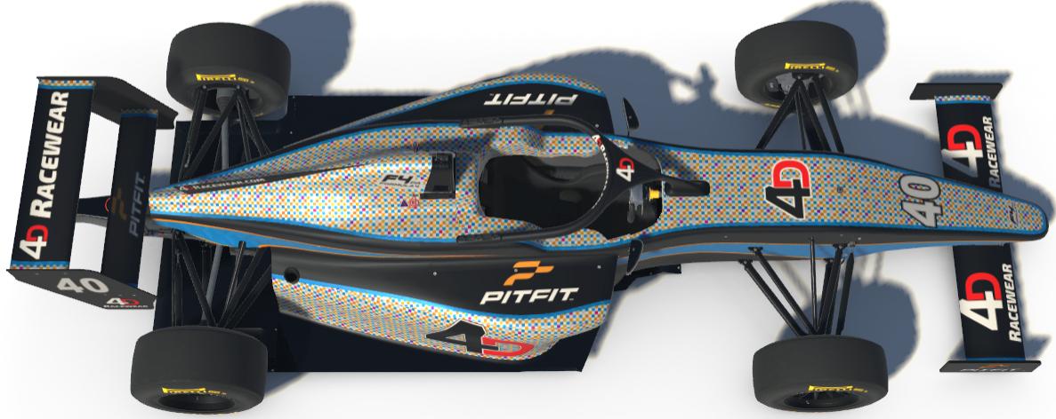 Preview of 4DRacewear.com PitFit F4 Confetti Gold blue by Jim H.