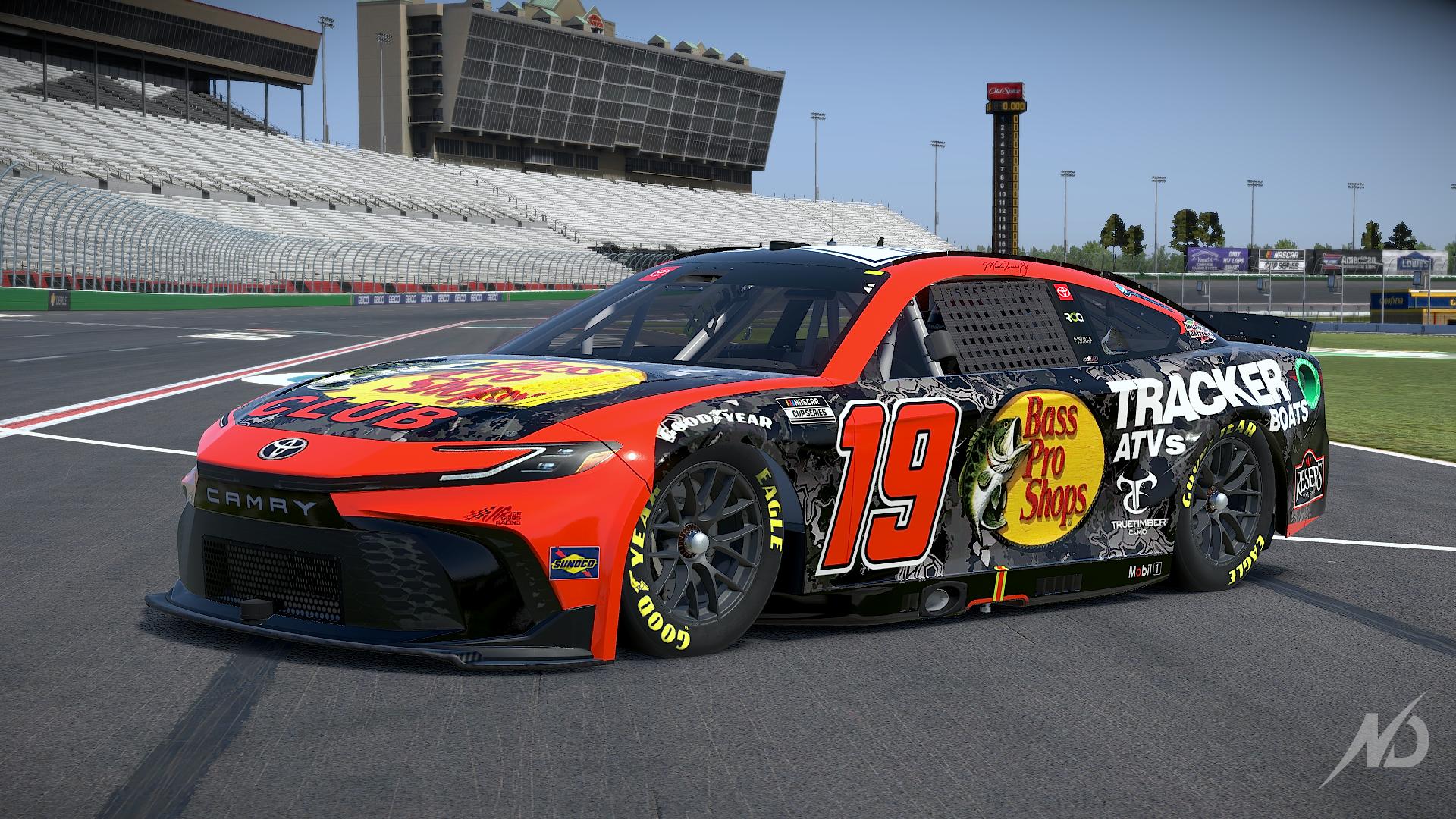 Preview of Martin Truex Jr. Bass Pro 2024 Sim Stamped by Colton Loomis