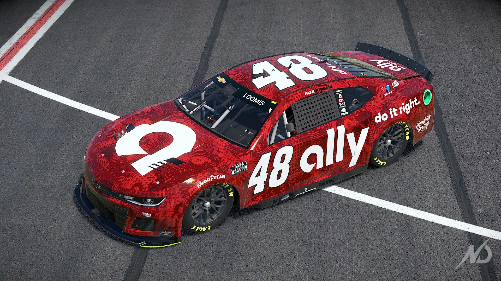 Preview of Alex Bowman #48 Hendrick Motorsports 40th Anniversary by Colton Loomis