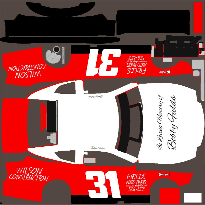 31 Bobby Fields 1990s Hoosier Park Super Late Model by Randy Hinshaw