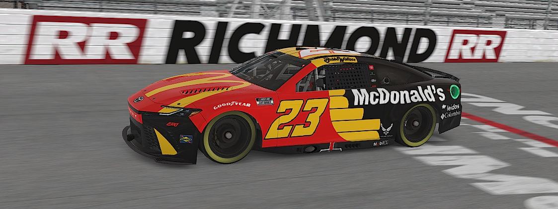 2024 Bubba Wallace 23XI #23 Richmond McDonalds by Alex Jones10 ...