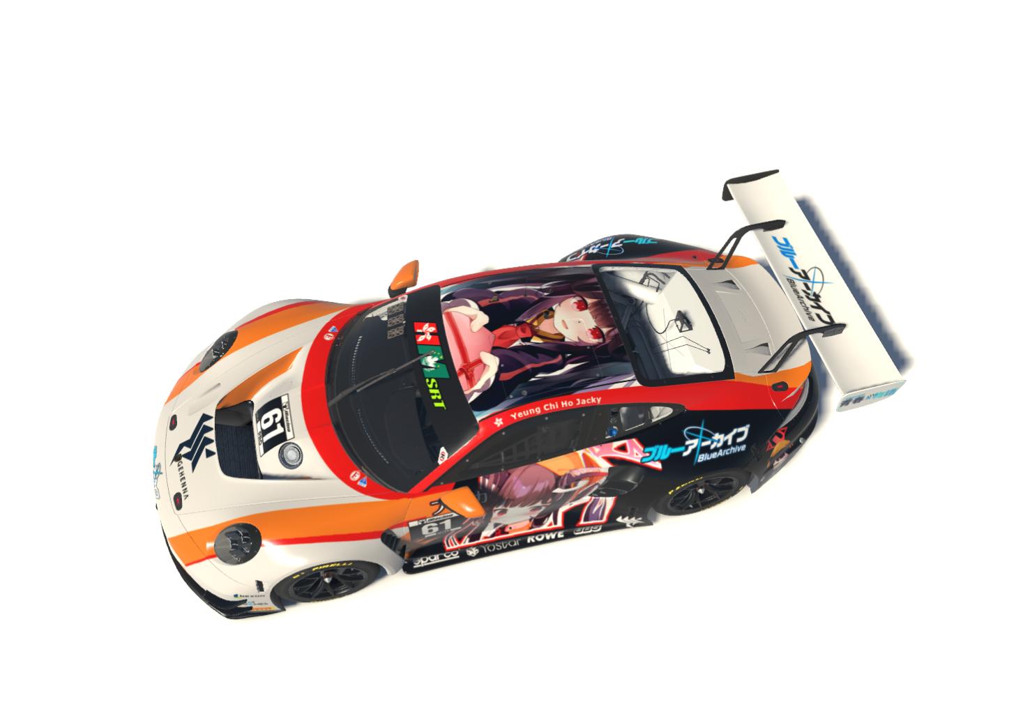 Preview of Blue Archive Porsche 911 GT3R by Bruno Cardoso