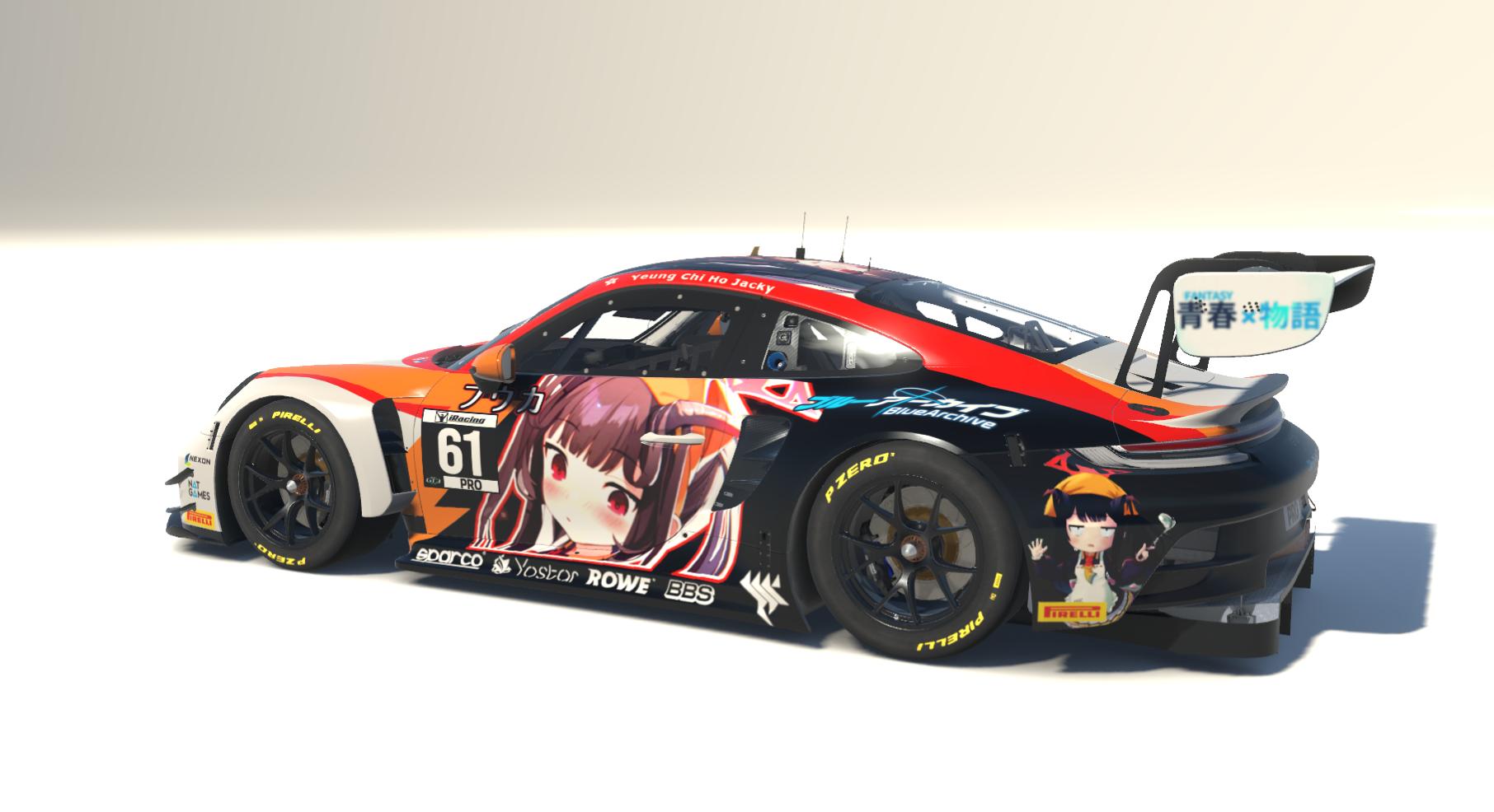 Preview of Blue Archive Porsche 911 GT3R by Bruno Cardoso
