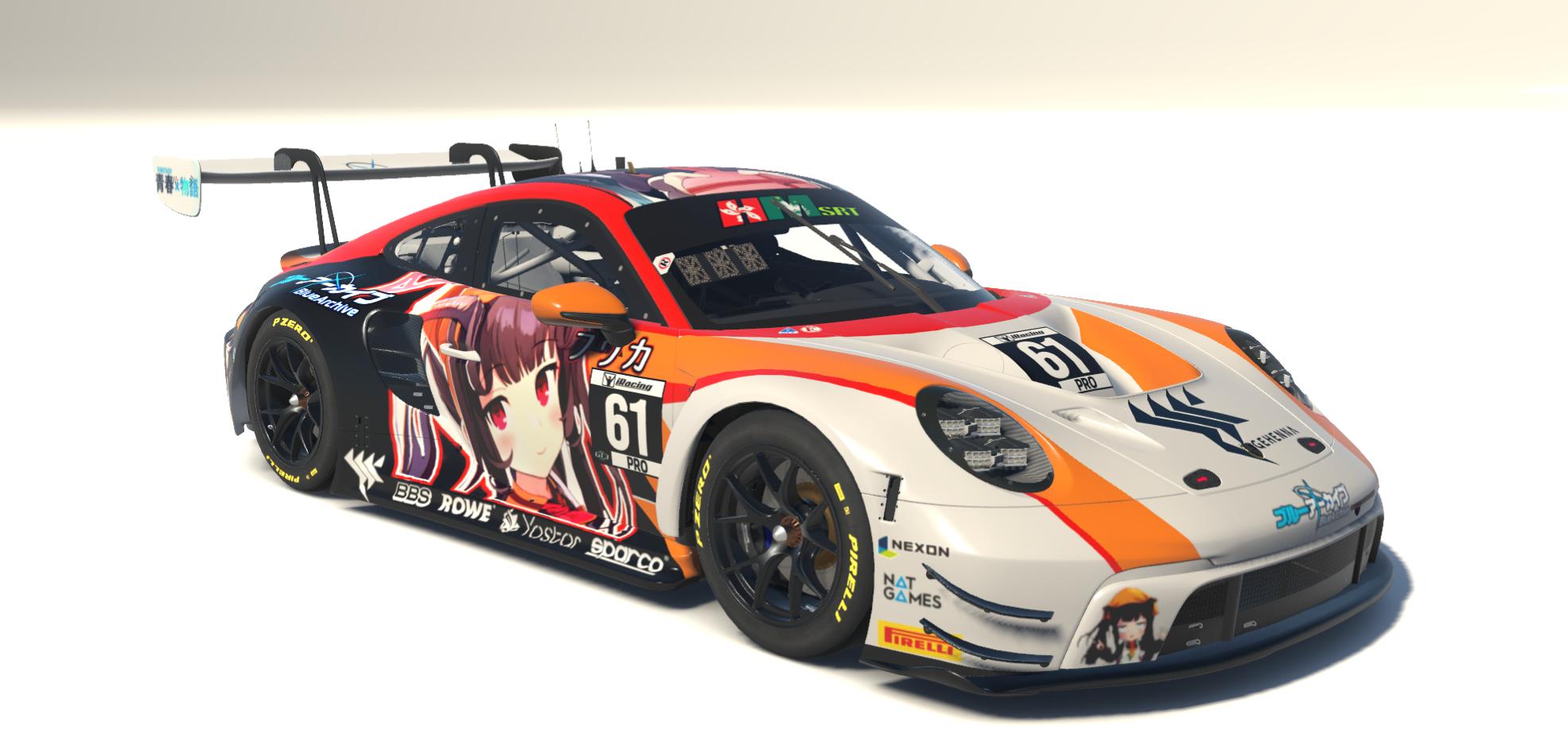 Preview of Blue Archive Porsche 911 GT3R by Bruno Cardoso