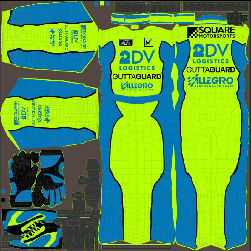 Preview of Square Blue Charlotte Suit by Caolan D.