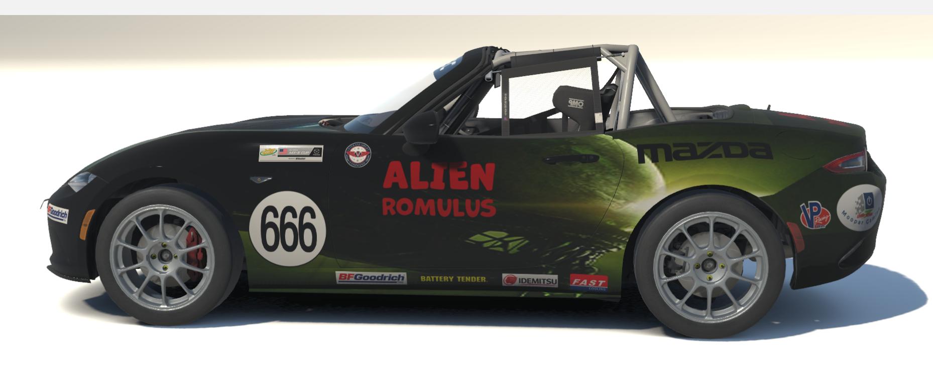 Preview of Mazda MX5 2016 Alien Romulus Livery by Guy Robertson