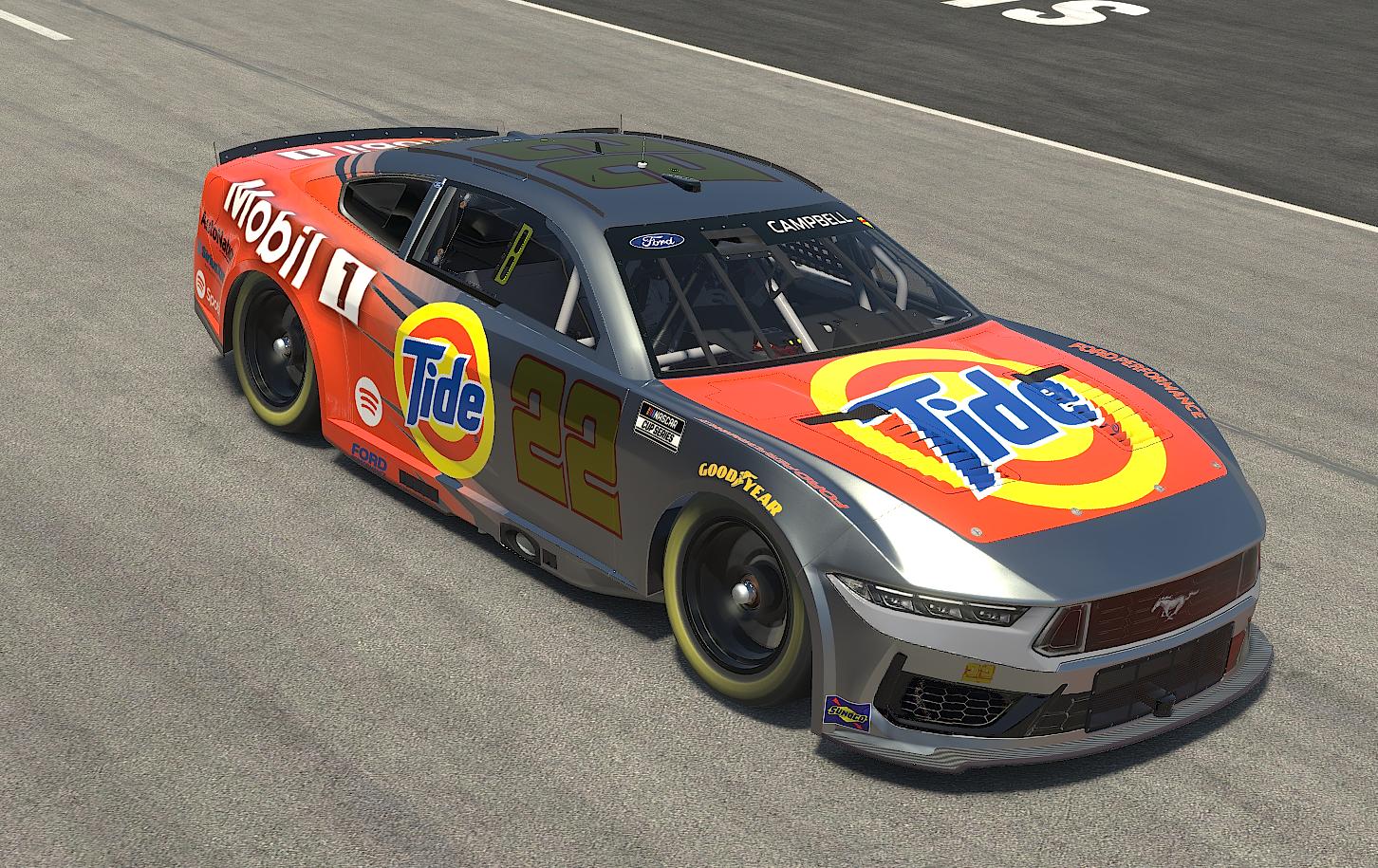 Tide Mobil 1 NextGen Mustang by Chance Campbell Trading Paints