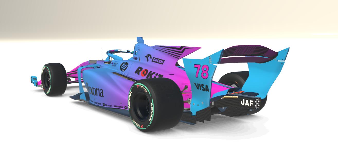 Preview of Bin It Racing - Blue & Pink Sim Stamped by Sam Mort