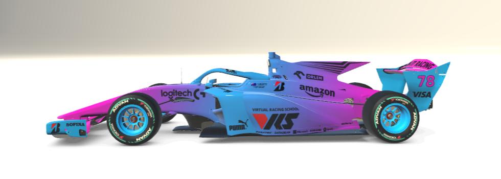 Preview of Bin It Racing - Blue & Pink Sim Stamped by Sam Mort