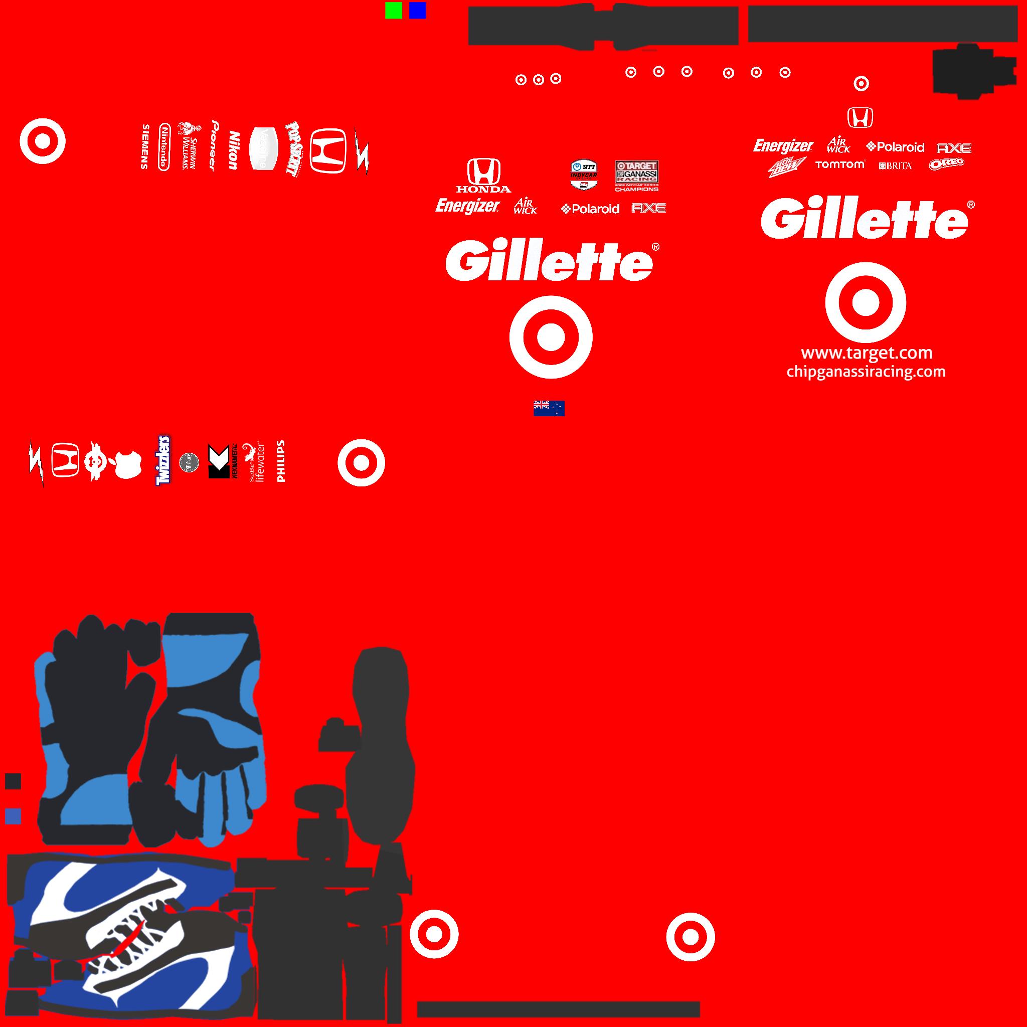 Scott Dixon Target / Gillette 2010 Firestone 550K Firesuit Throwback by ...