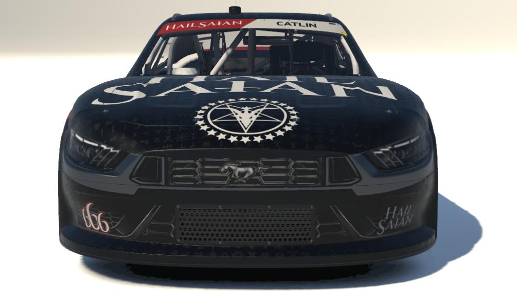 Preview of "HAIL SAtAN" NASCAR XFINITY Ford Mustang by Carson C.