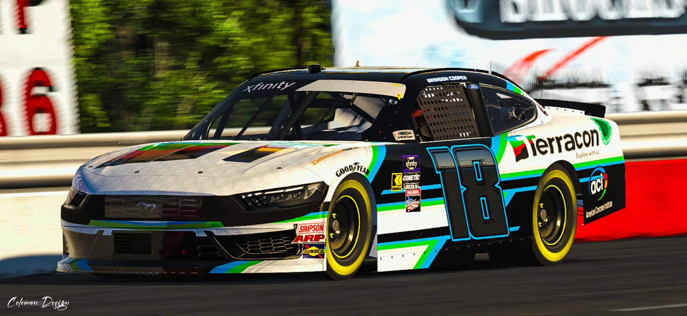 Preview of Brandon Cooper Xfinity Mustang by Justin Coleman