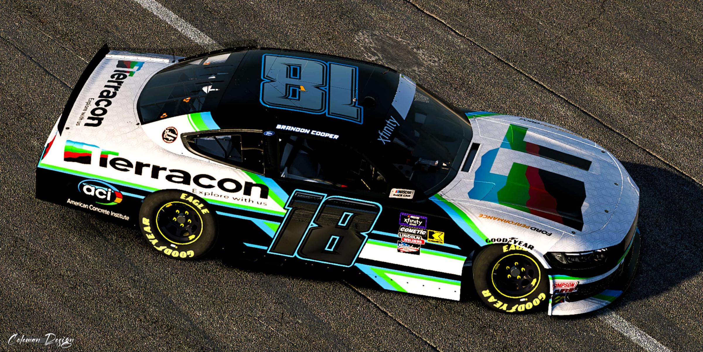 Preview of Brandon Cooper Xfinity Mustang by Justin Coleman