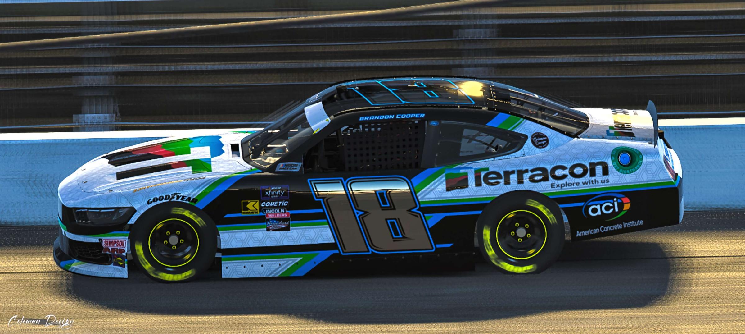 Preview of Brandon Cooper Xfinity Mustang by Justin Coleman