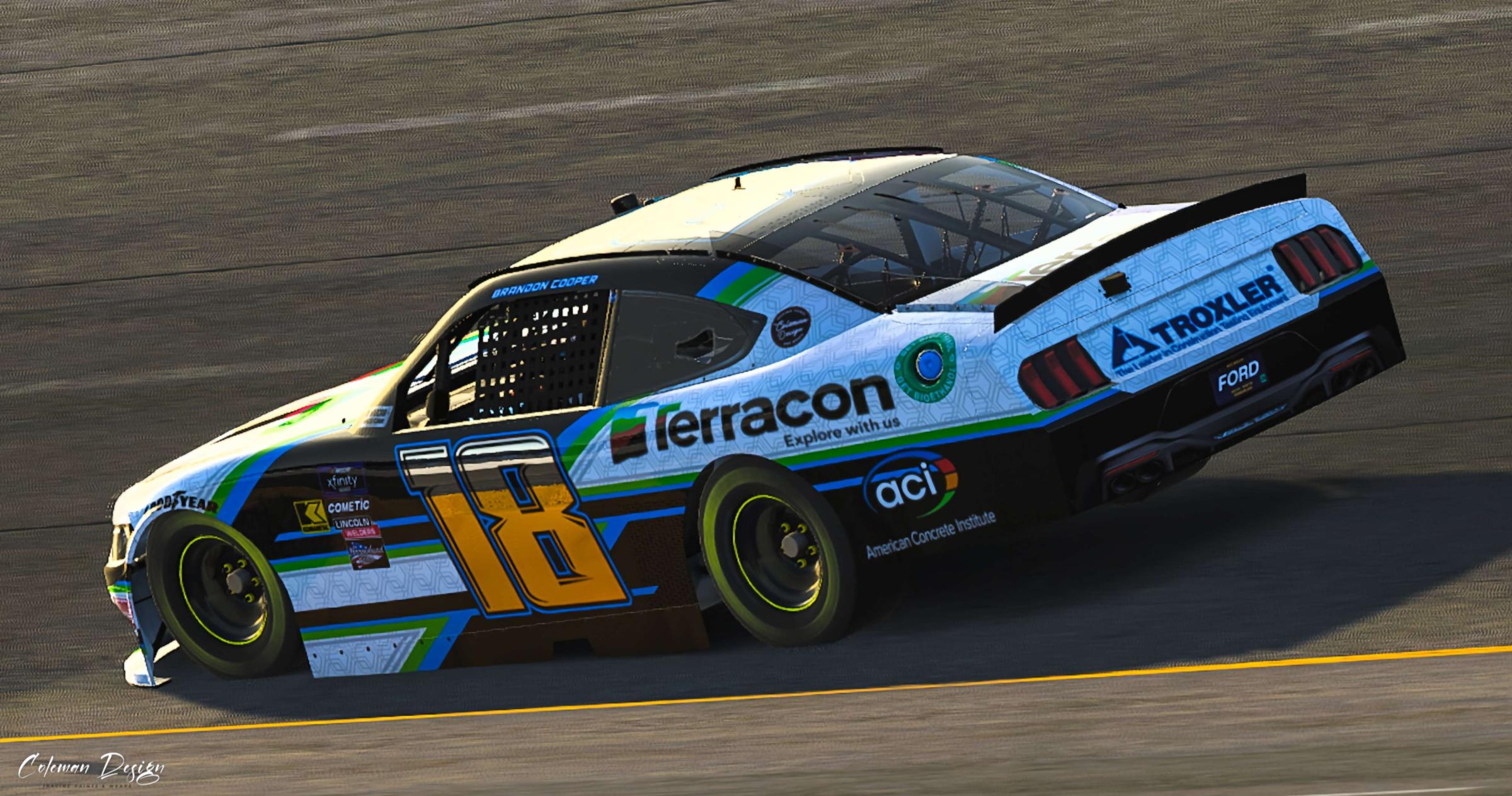 Preview of Brandon Cooper Xfinity Mustang by Justin Coleman