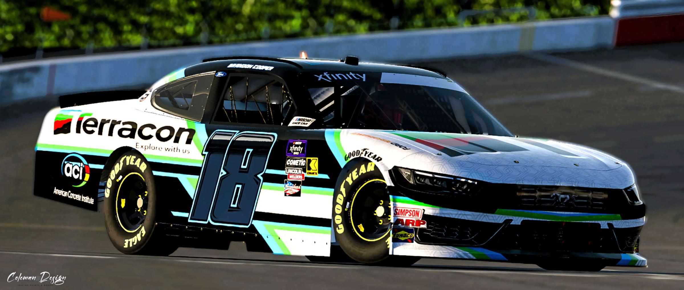 Preview of Brandon Cooper Xfinity Mustang by Justin Coleman