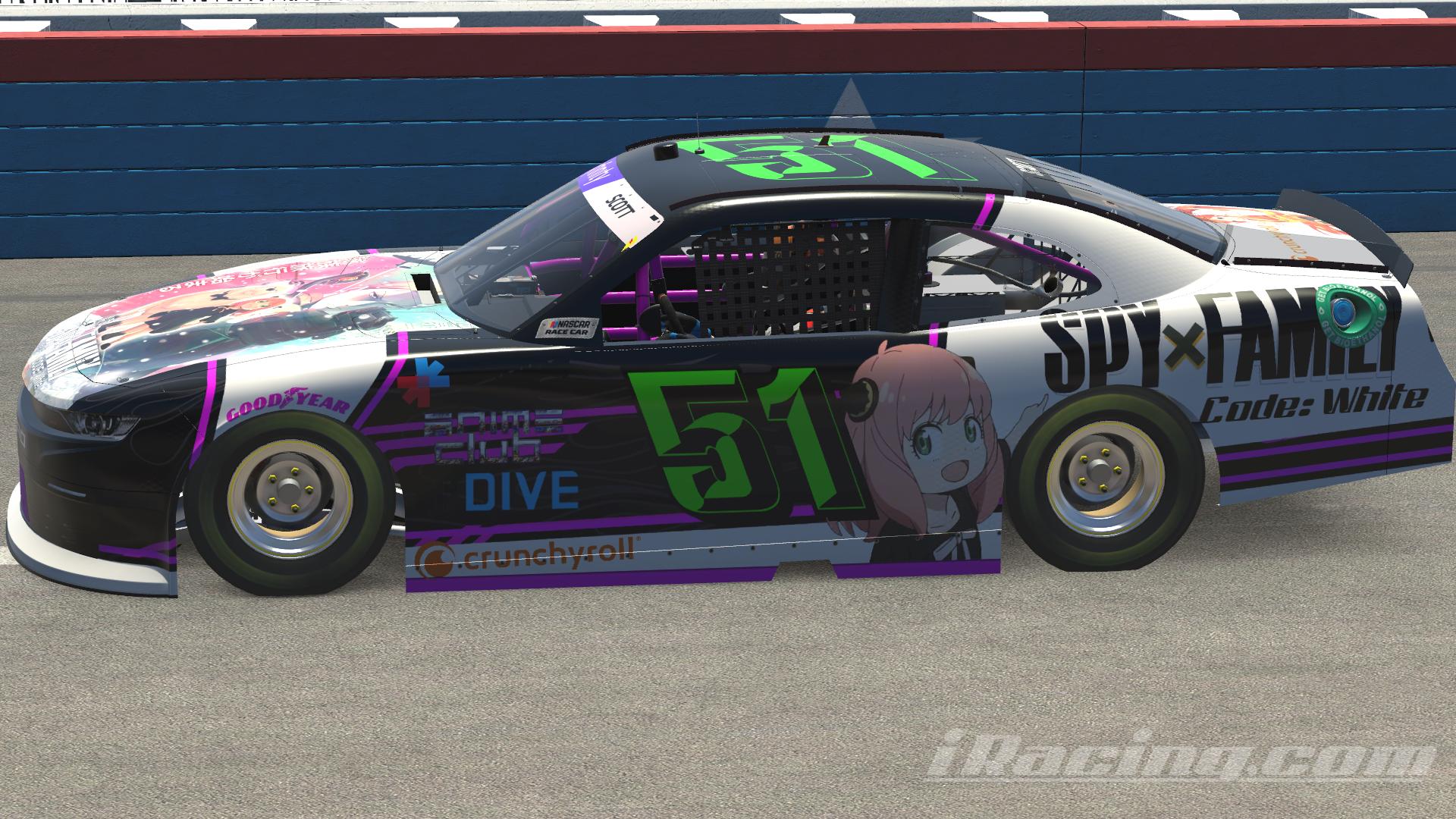 Preview of SpyxFamily code: white Xfinity Chevy  by Johnathan S.