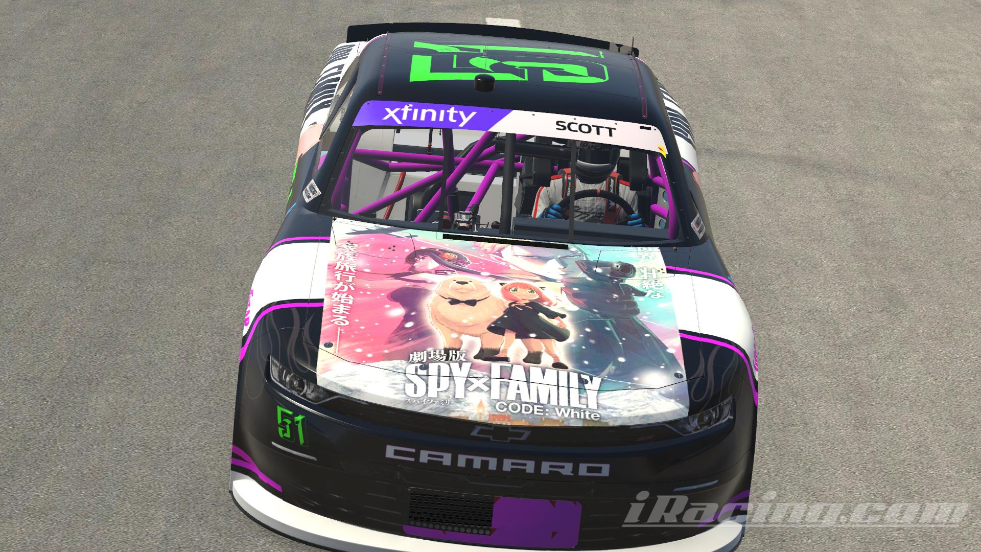 Preview of SpyxFamily code: white Xfinity Chevy  by Johnathan S.