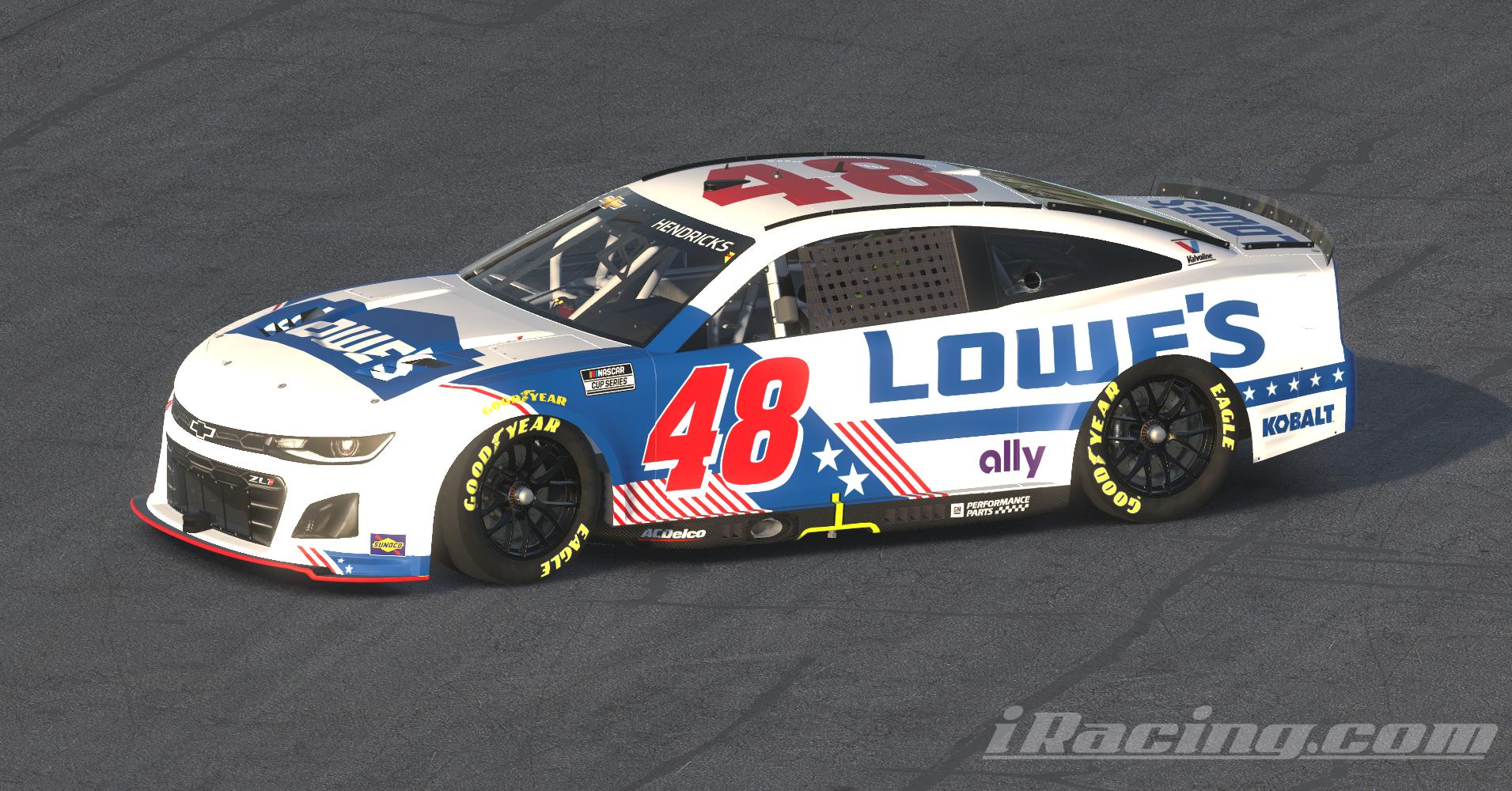 Preview of Patriotic Jimmie Johnson Throwback Custom Number by Davie Hendricks