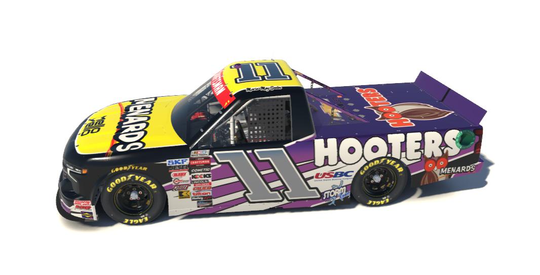 #11 Menards/Hooters Powderpuff Race Truck by Wesley Strait - Trading Paints