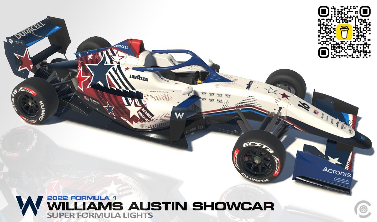 Preview of 2022 Williams Austin Showcar for SFL by Paul R Chaloner