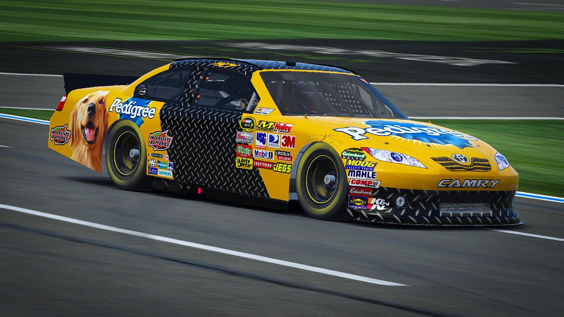 Preview of Kyle Buschs 2011 Pedigree Toyota Camry Sim Stamp by Noah B.