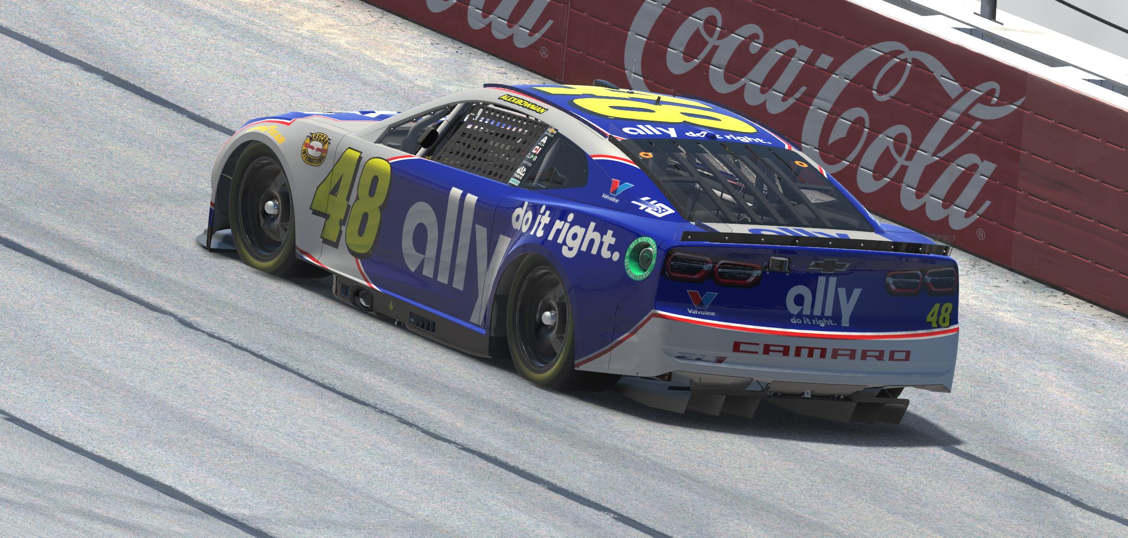 Preview of Alex Bowman Ally 2024 Throwback Chevrolet Camaro ZL1 by Nicholas Doucette