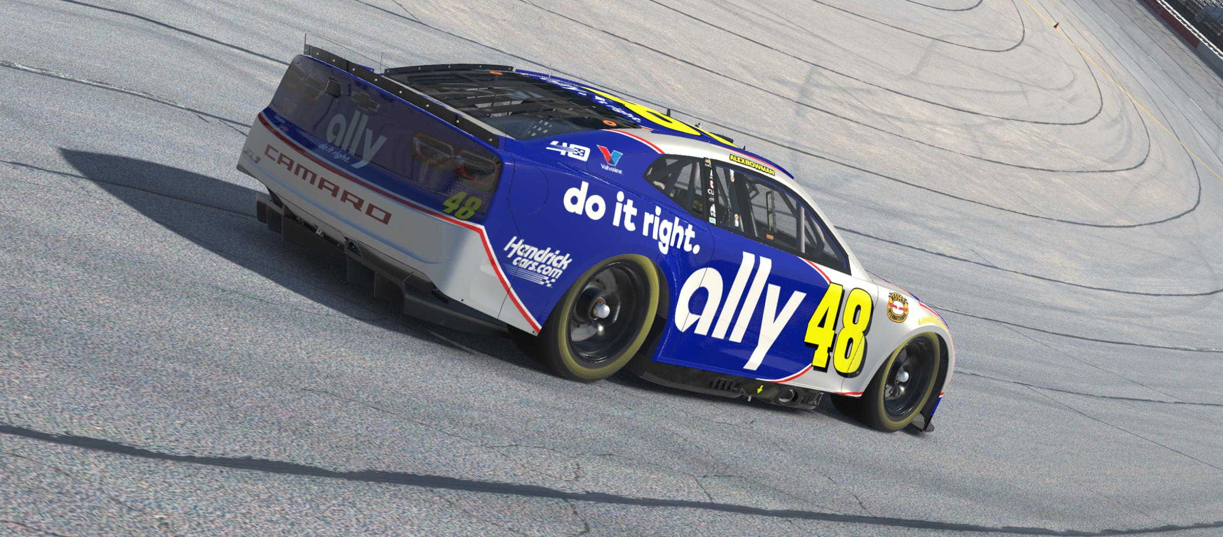 Preview of Alex Bowman Ally 2024 Throwback Chevrolet Camaro ZL1 by Nicholas Doucette