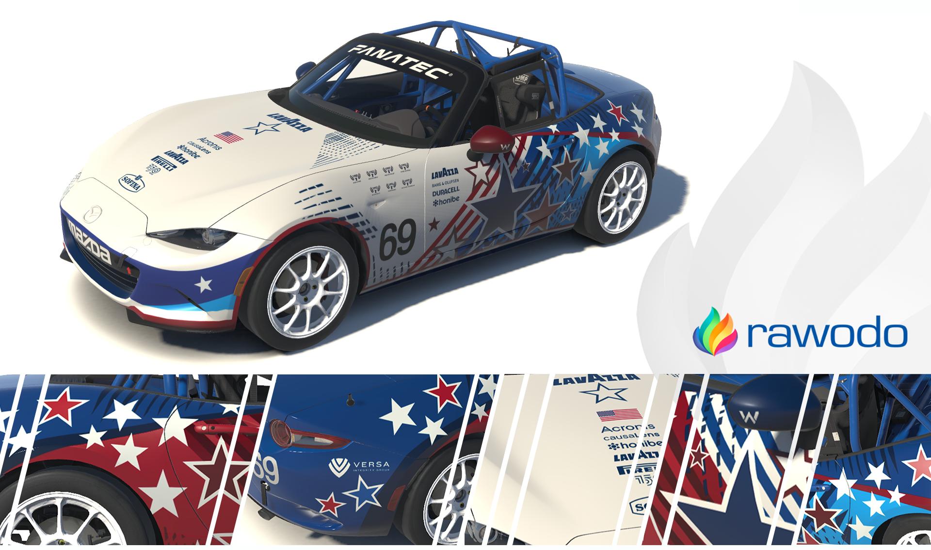Preview of 2022 Williams F1 USA Austin Show Car Replica for Mazda MX-5 by Bart Ramakers