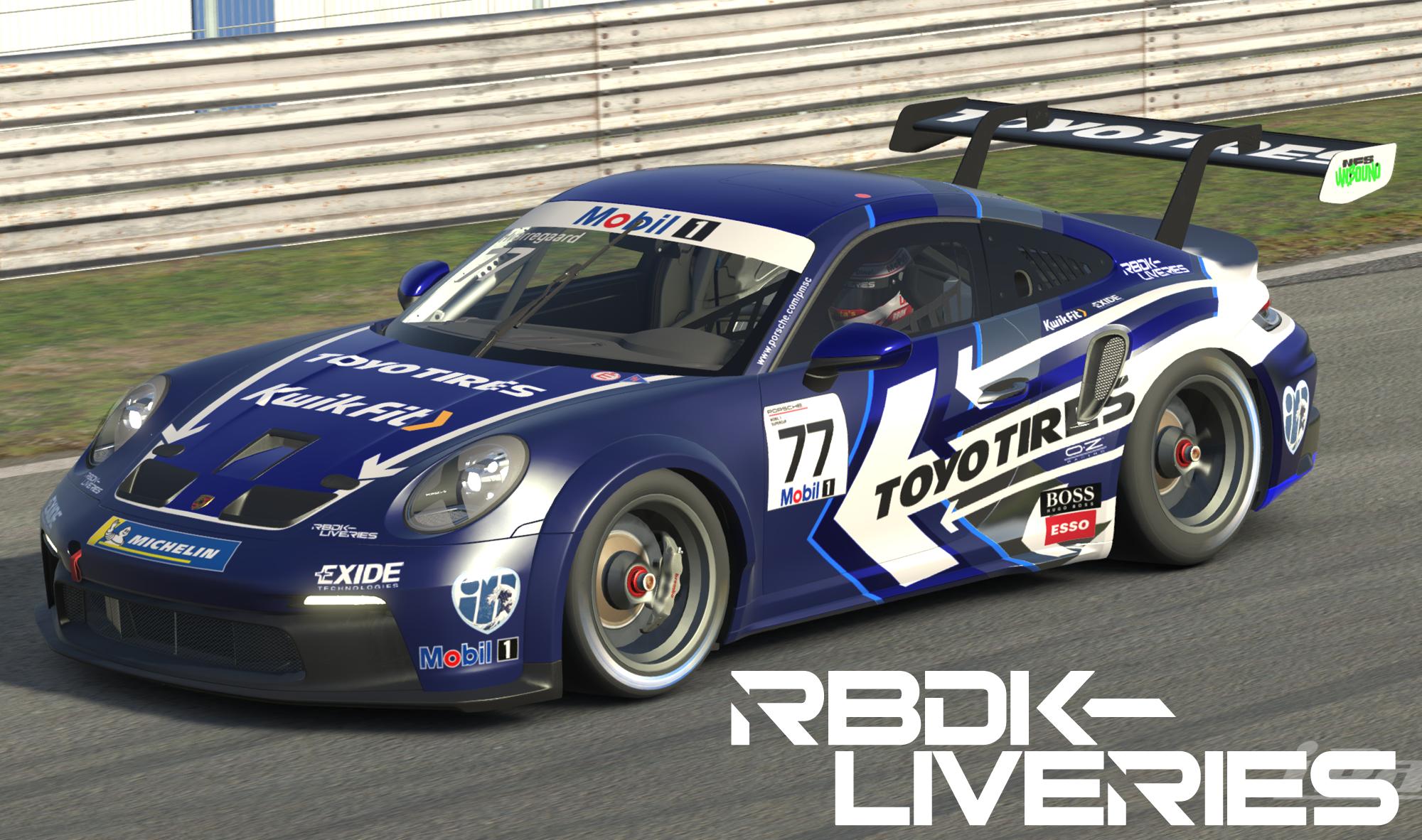 EXIDE Toyo Tires/Kwikfit Porsche 992 Cup by Rolf H. - Trading Paints