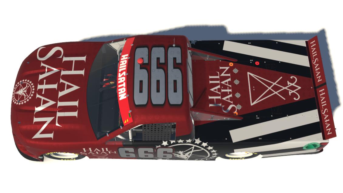 Preview of "HAIL SAtAN" RD NASCAR Truck Chevrolet Silverado by Carson C.
