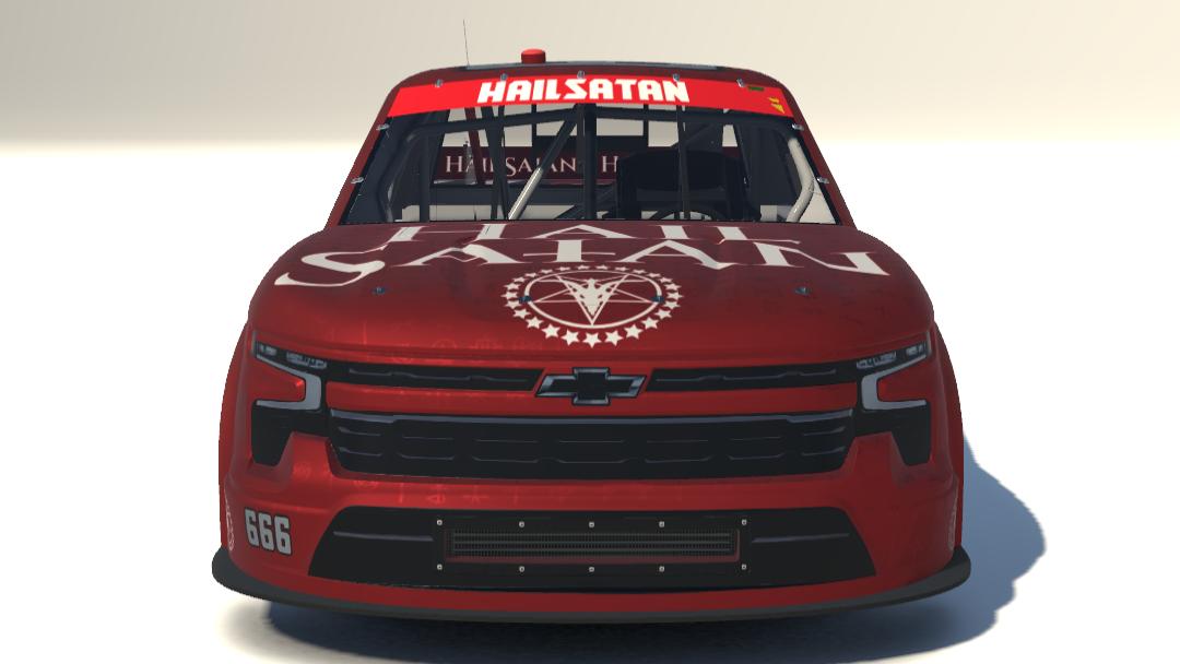 Preview of "HAIL SAtAN" RD NASCAR Truck Chevrolet Silverado by Carson C.