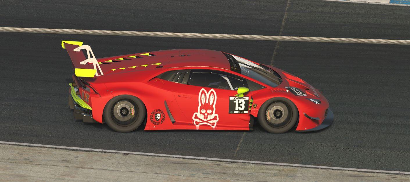 Preview of Satin Red Psycho Bunny Lamborghini GT3 EVO by Garrit H.